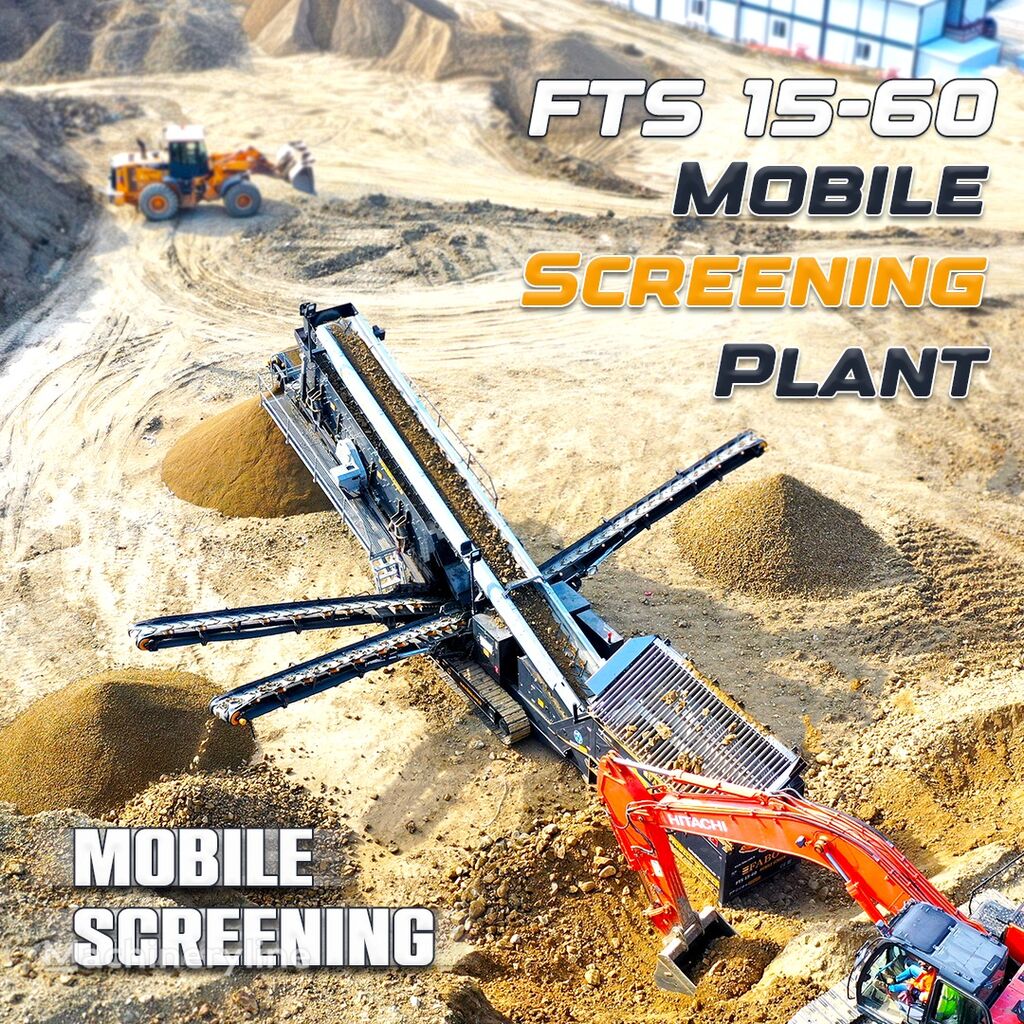 новый грохот вибрационный Fabo  FTS 15-60 MOBILE SCREENING PLANT 500-600 TPH | Ready in Stock