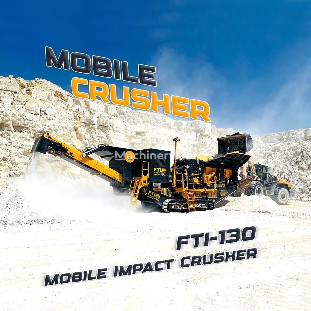 новый асфальтный завод Fabo FTI-130 MOBILE IMPACT CRUSHER 400-500 TPH | AVAILABLE IN STOCK