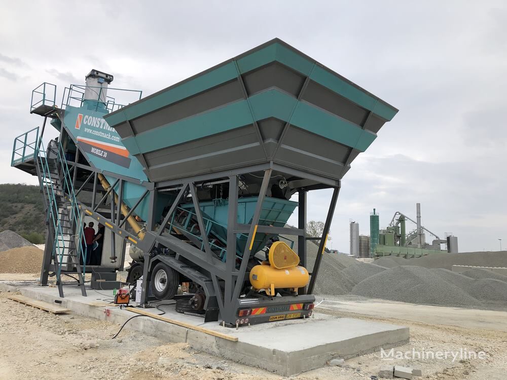 новый бетонный завод Constmach 30 m3 Mobile Concrete Plants from Turkey Concrete Plant Manufact