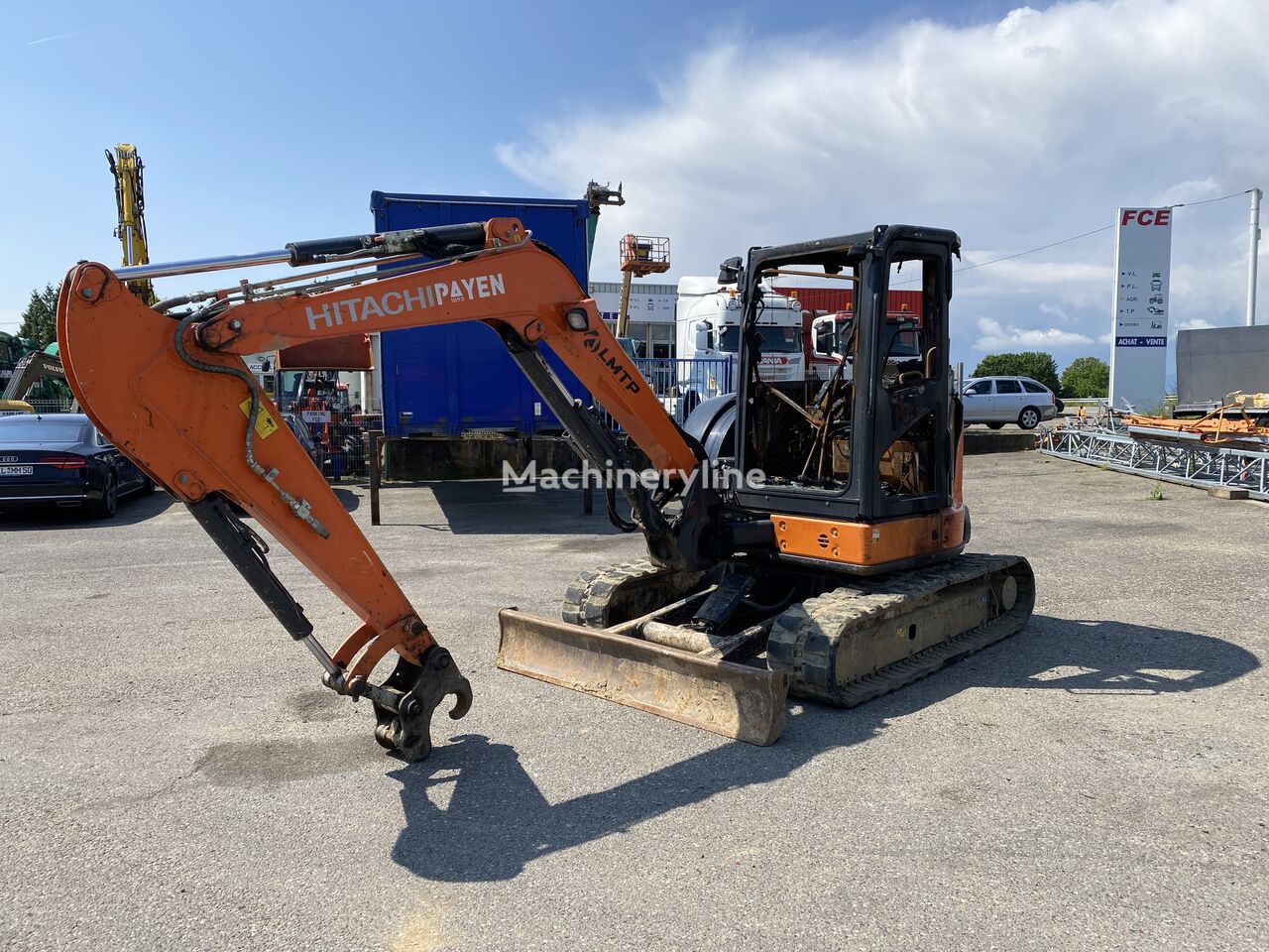 мини-экскаватор Hitachi ZX 55 U-5A после аварии