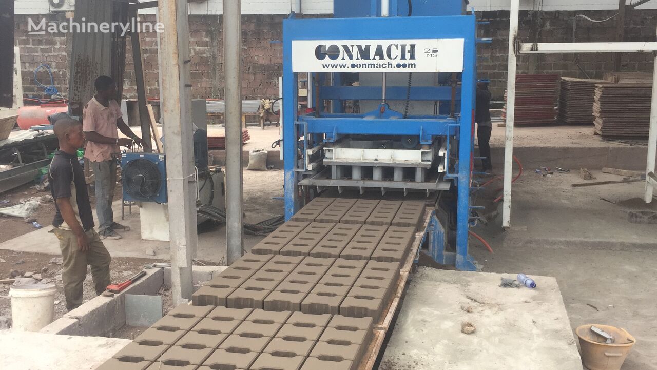 новое оборудование для производства бетонных блоков Conmach BlockKing-25FSS Concrete Block Making Machine-10.000 units/shift