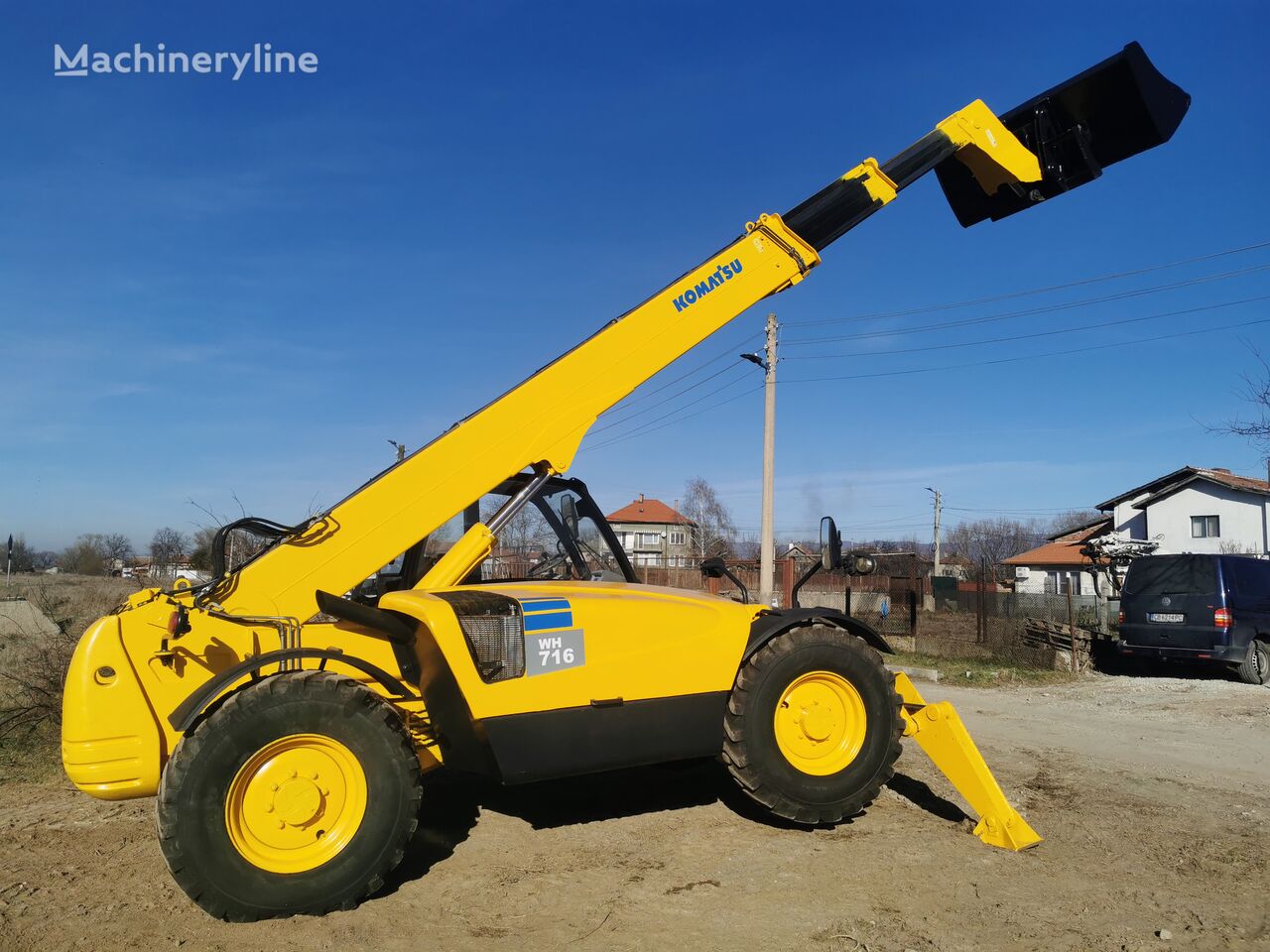 телескопический фронтальный погрузчик Komatsu WH716 with telescopic Acces platform